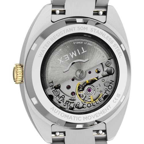 Image of TIMEX Marlin Tonneau 37mm Silver Dial Mechanical Automatic Men Watch - TW2Y65100UJ