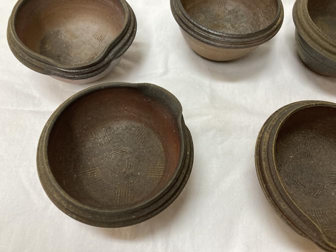 丸 鉢 5ケ 備前焼 B 丸 鉢 5ケ 備前焼 B