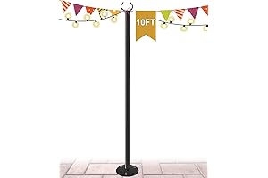 10 FT Outdoor Adjustable String Light Pole Stand