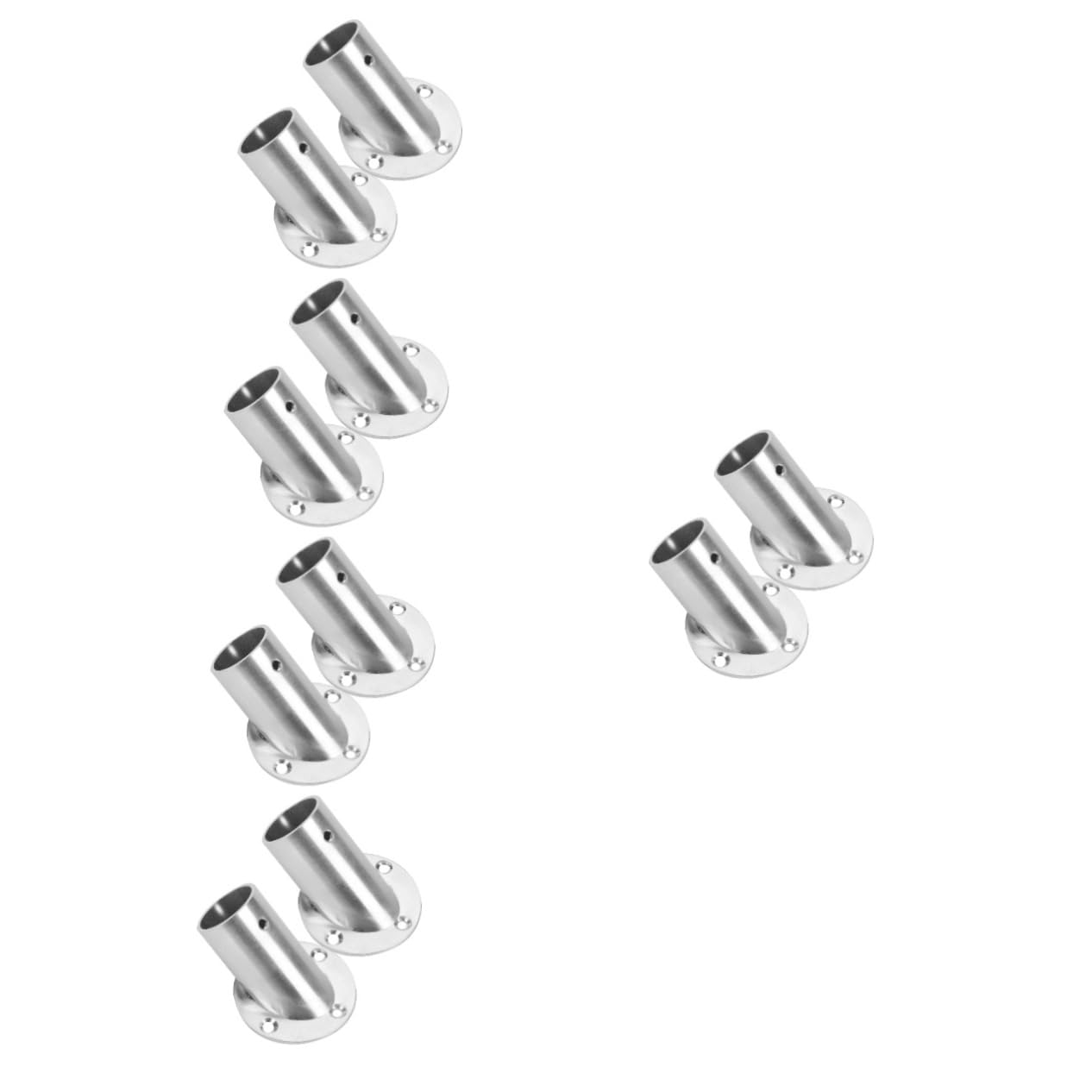 10pièces Support De Tringle à Rideau Lot de Supports pour Angle De Penderie Fixation pour Vêtements Et Serviettes pour Salle De Bain Et Dressing
