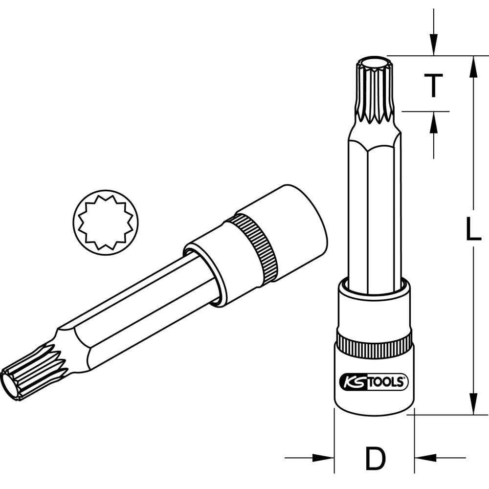Amazon.co.jp: 【Amazon.co.jp 限定】KS TOOLS 1/2インチ ビット