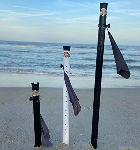 Sand Flea Surf Fishing Rod Holder Beach Sand Spike with Microfiber Bait Towel