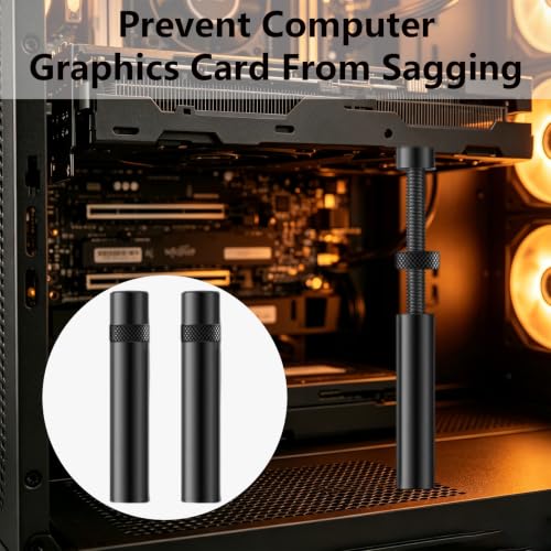 Image of 2-Pack GPU Sag Bracket, GPU Holder, Vertical GPU Mount, External GPU Kit, GPU Support Bracket and Graphics Card Holder for Desktop Pc Case Anti Sag Protection
