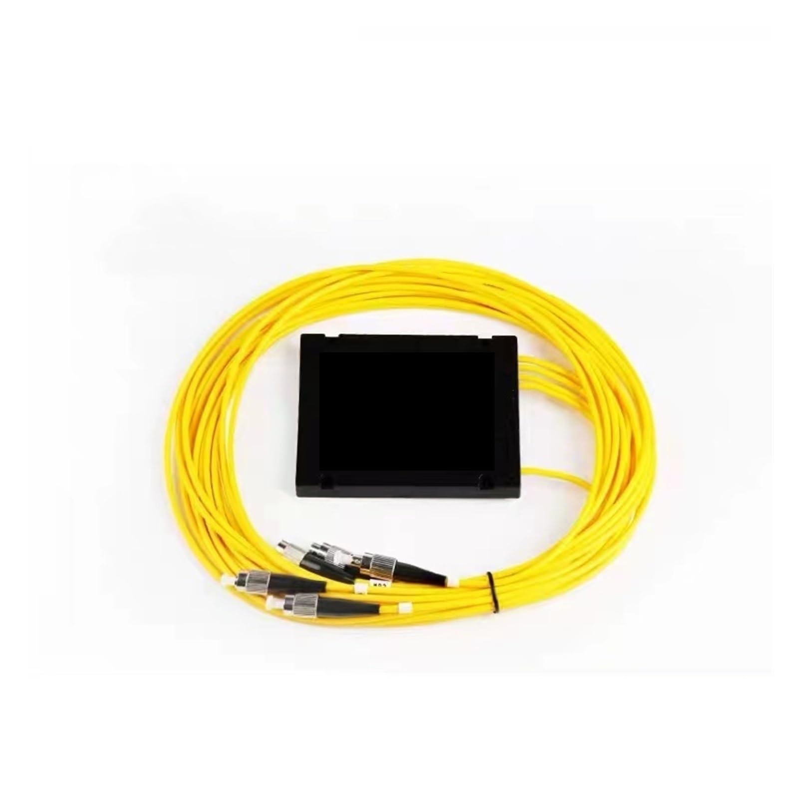 Répartiteur de Fibre Optique PLC 1x4, Type boîte 1:4, FC SC St LC, 1,5 m, coupleur FTTH 1 * 4, 5 pièces(FC A)