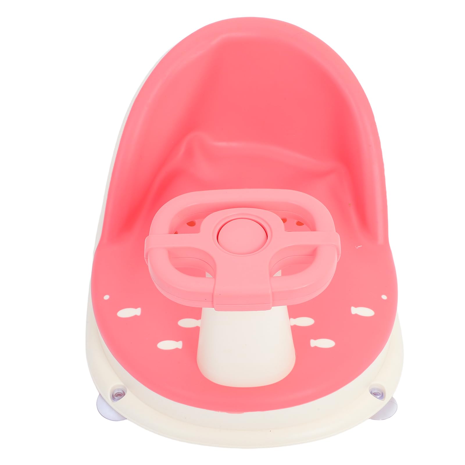 Toyvian Badewannen Sitz für Junge Mädchen Rutschfester Badewannensitz Babybadewannensitz mit Saugnapf Verstellbarer Sitz für Kleinkindbadewanne Schnelles Ablaufsystem für Hygiene Faltbar U