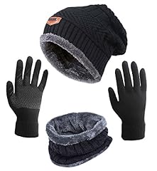 Hat+scarf+gloves (Black)