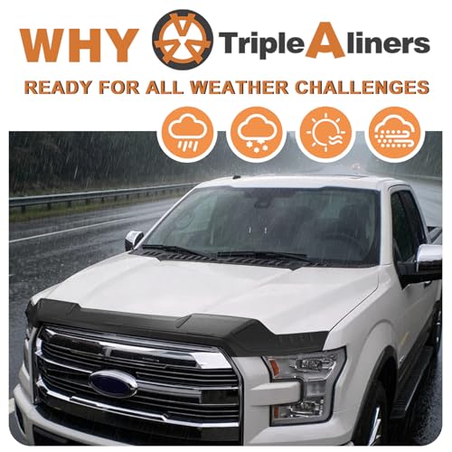 Image of TripleAliners Hood Bug Deflector Protector for 2015-2020 Ford F-150 F150