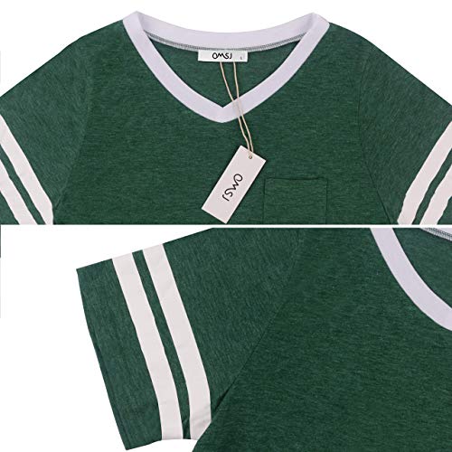 OMSJ Womens Summer Tops Casual Short/Long Sleeve T-Shirts4