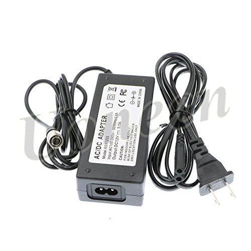 Uonecn AC/DC Sound Devices ZAXCOM PRO DC Power Adapter 12V 3A Hirose 4 pin Male