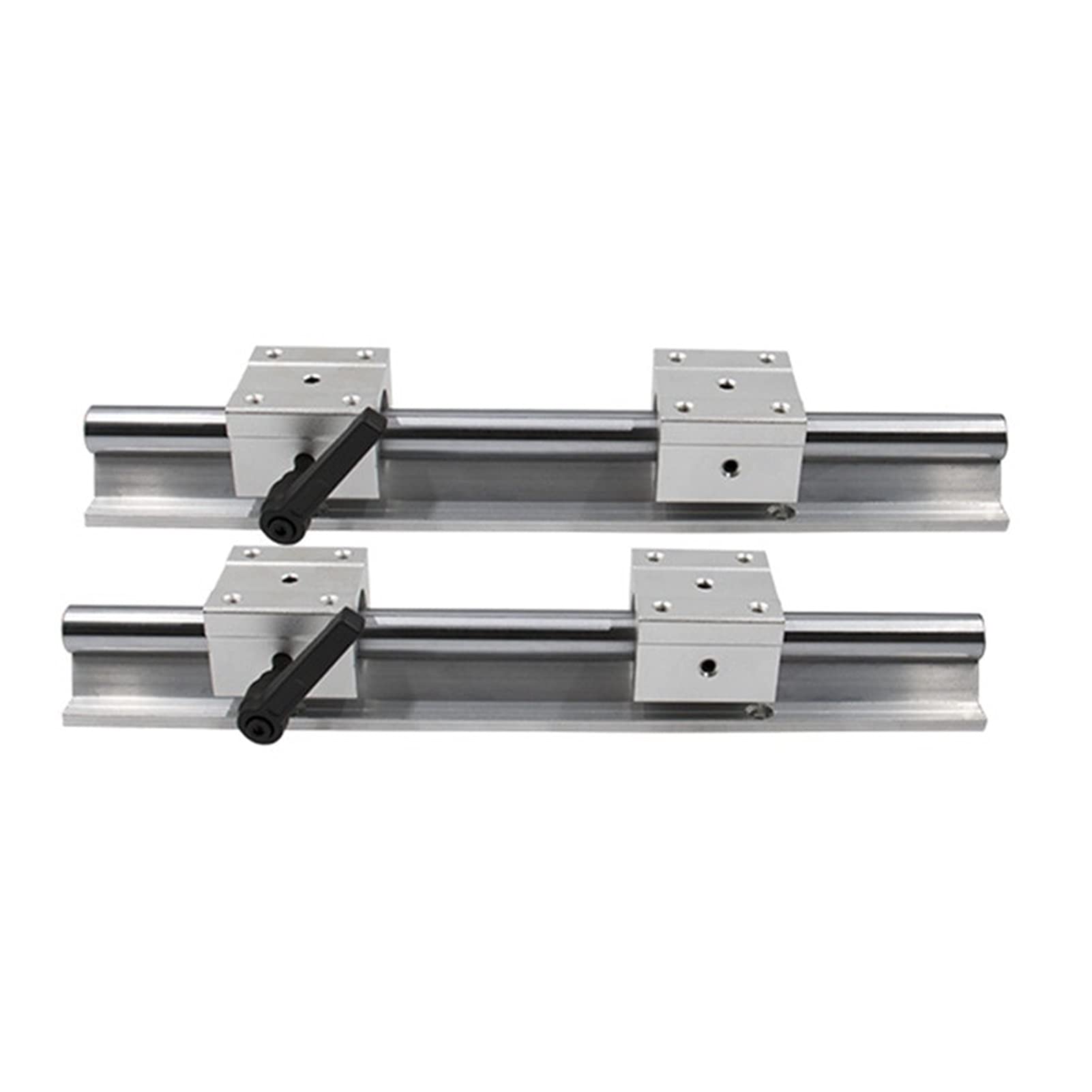 2x SBR12-400mm Linear Rail Slides + 4x SBR12UU Bearing Blocks – 12mm Shaft, 400mm Length