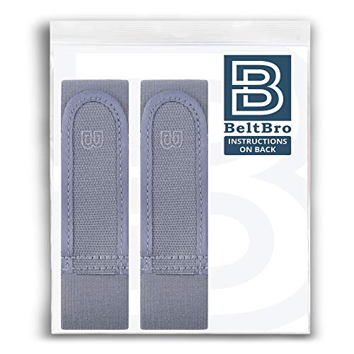 Beltbro Titan Grey 2-Small No Buckle Elastic Belt For Men — Fits 1.5 Inch Belt Loops, Comfortable And Easy To Use #TOP5