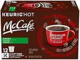 キューリグ　K-cup coffee McCafe 2箱 Amazon.com: McCafe Decaf K-Cup Coffee - Medium Roast 12 Ct