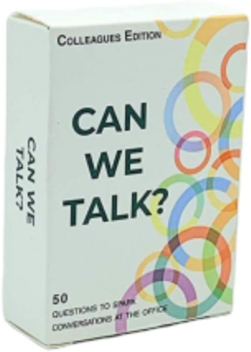 Words Well Said | Can We Talk Cards Colleagues Edition: 50 Questions for Team Building, Networking, and Ice Breaker Activities