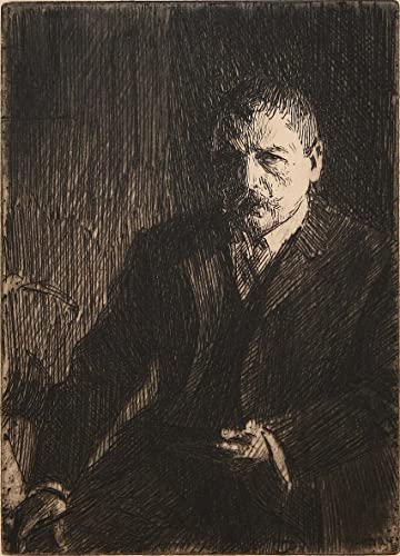 Toile Anders Zorn autoportrait affiches et gravures peinture moderne salon 60x90