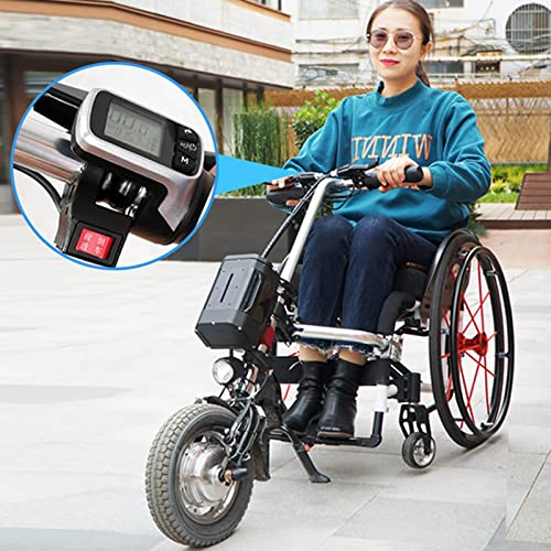 Accesorio eléctrico para silla de ruedas, convierte la silla de ruedas manual en eléctrica para una mayor movilidad y aventura al aire libre