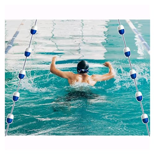 Bouée de sécurité pour piscine avec ligne de flottaison anti-vagues pour couloir de nage