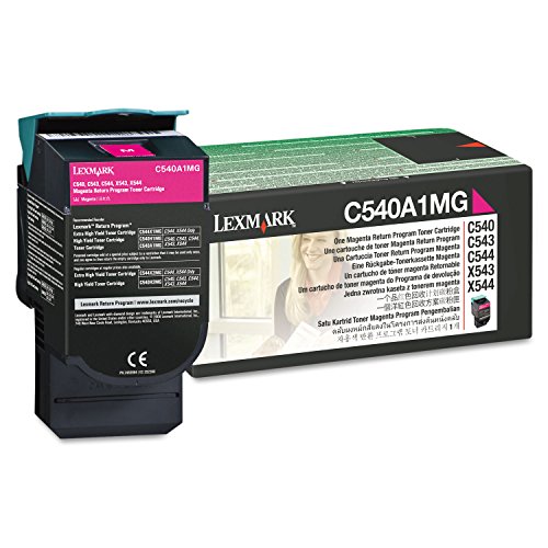 Lexmark LEXC540A1MG C54X/X543/X544 Return Program Magenta Toner Cartridge