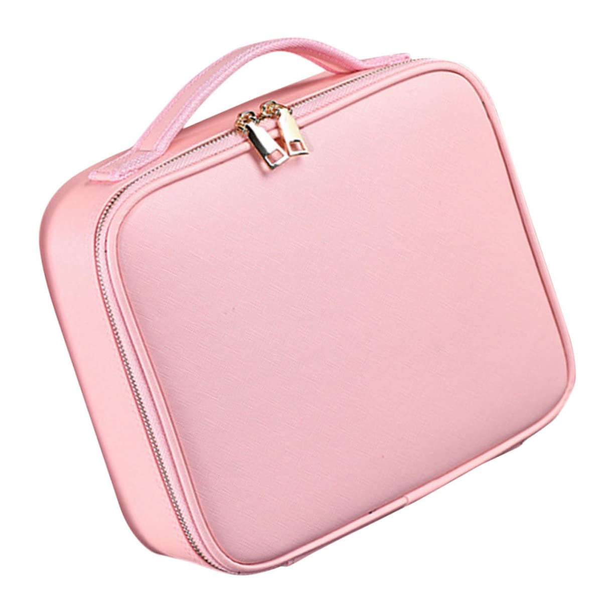 ERINGOGO Organisateur De Maquillage Portable Étanche PU avec Compartiments Amovibles Trousse De Voyage pour Cosmétiques Et Accessoires Moyenne