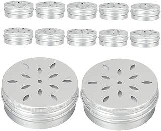 12 x Aroma-Behälter für Hundetraining, Hundefutter, Welpen, Metalldose mit Deckel, Hundezubehör, Hundetraining, Verhalten, Bungee, Metalldosen mit Deckel, Aluminium, Trüffelöl, hohl product image