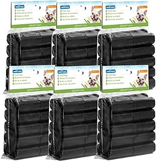 Nobleza - 300 Count Dog Poop Bag Large Pet Waste Bags Leak-proof Unscented Pick Up Poo Bag 20 Rolls, Colour Black