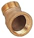 1-1/4" FNPT Red Brass 45 Degree Street Elbow