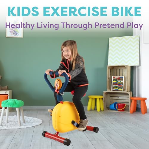 Image of Hey! Play! Kids Exercise Equipment Collection: Strength Training, Cardio, Endurance, and Active Play Essentials - Kids Exercise Bike