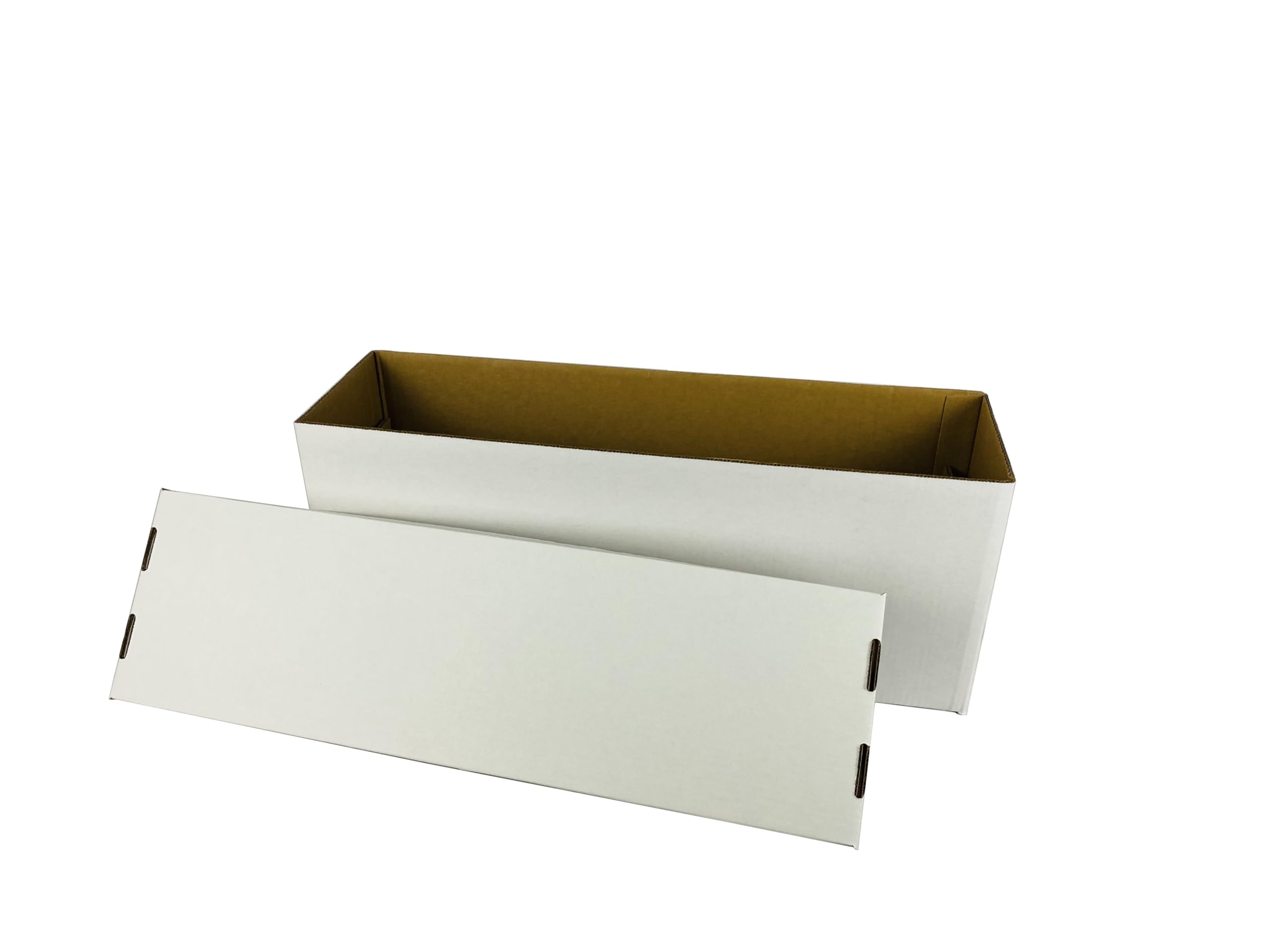 Max Protection Comic Book Storage Box - 2 Count Long Comic Book Boxes with White Corrugated Cardboard - — view 8