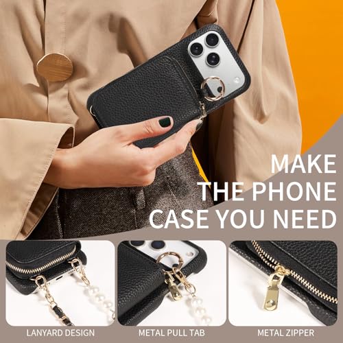 Coque en cuir PU pour iPhone 7 couleur orange avec lanière ajustable solide - 3