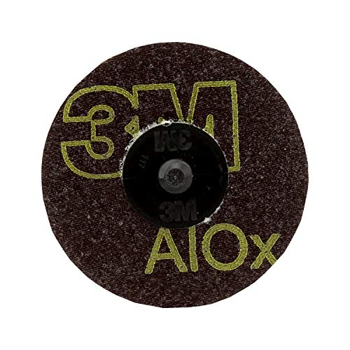 Image of 3M Roloc Disc 361F - 24 Grit Aluminum Oxide Grinding and Blending Disc - For Disc Sanders - Roloc Quick Change - Water Resistant YF-Weight Backing - 2"