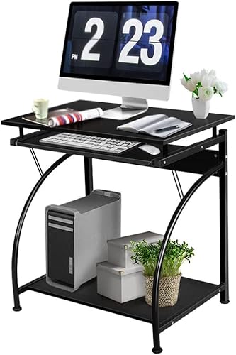 Miniatura 5 de MJWDP Computer Desks PC Laptop Desks Learning Workstations Home Office Furniture Black