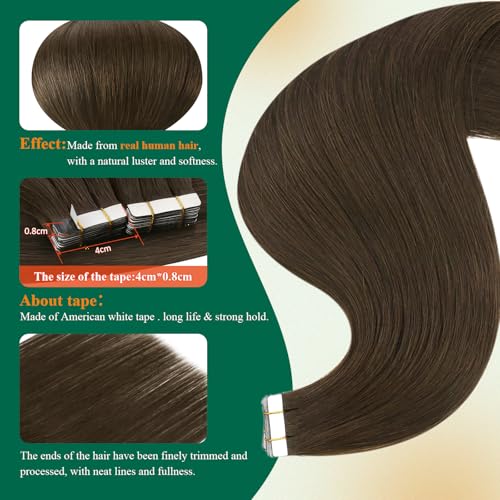 Extension cheveux naturel adhesif invisible de qualité supérieure pour volume durable - 4