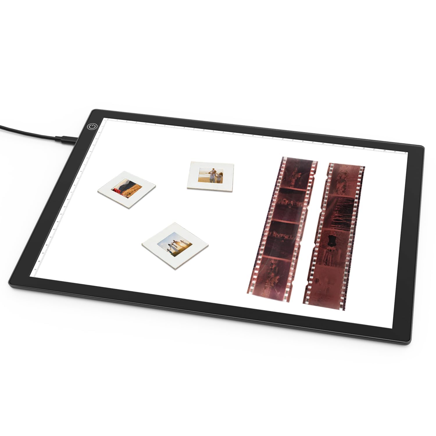 DigitPro Escáner de Negativos Diapositivas, 12 x 9 inch Visor de Diapositivas de luz LED Portátil Ultradelgado | luz de fondo para convierte negativos y diapositivas de 35 mm en imágenes digitales