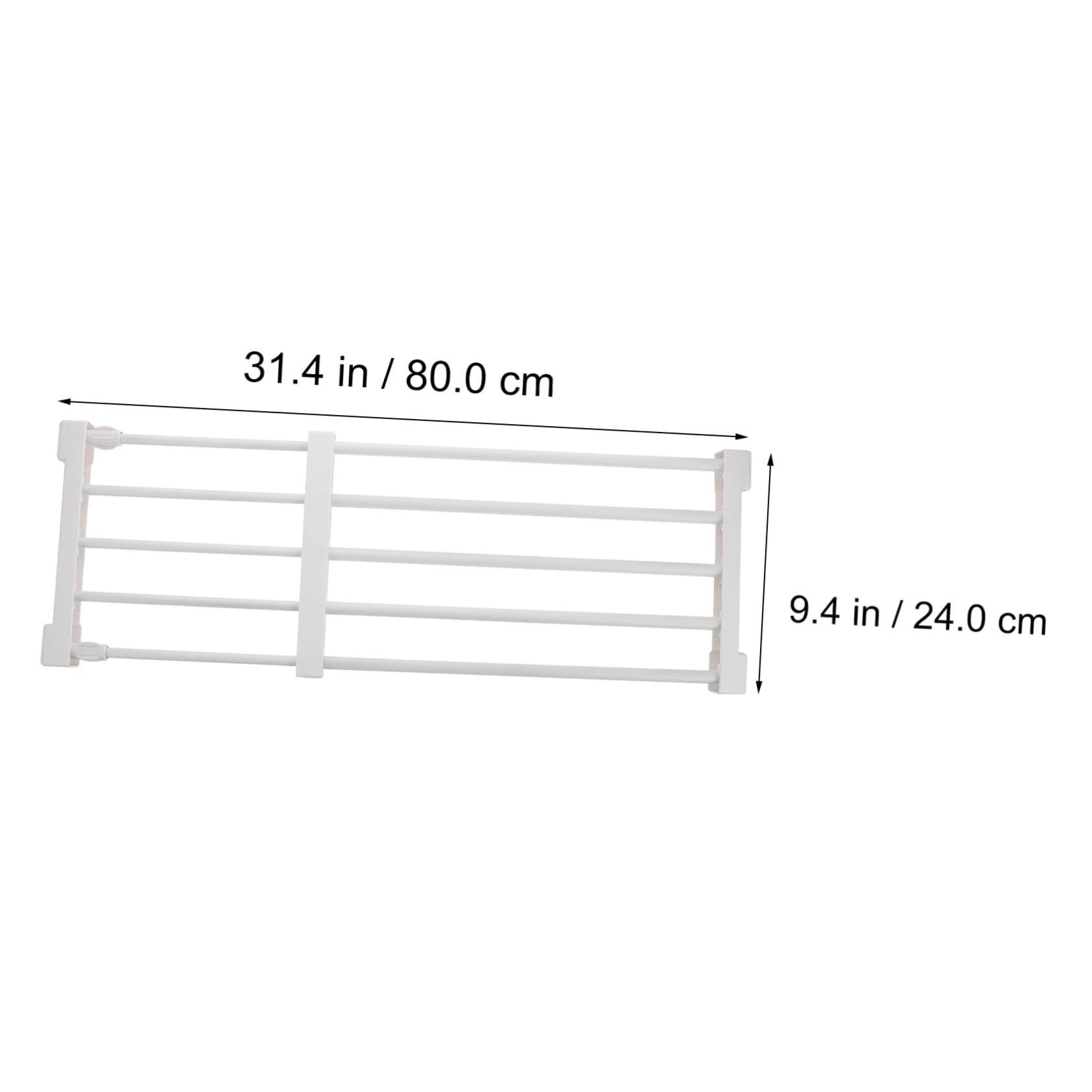 Ciieeo 1Pc Retractable Divided Storage Stand Space Saving Closet Organizer for Bedroom Wardrobe Kitchen Bathroom Easy to Install Design