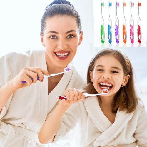 12 Stück Reise Zahnbürste, Klappbare Reisezahnbürste Travel Toothbrush für Unterwegs Camping Reisen Kinder Erwachsene, 12 Zahnbürste