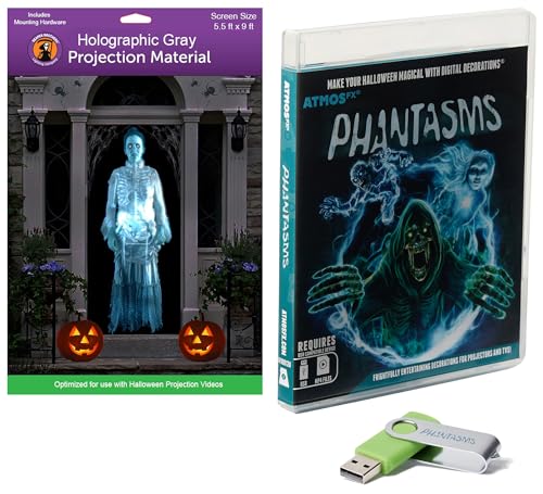 AtmosFX Phantasms USB + 5.5' x 9' Large Gray Holographic
