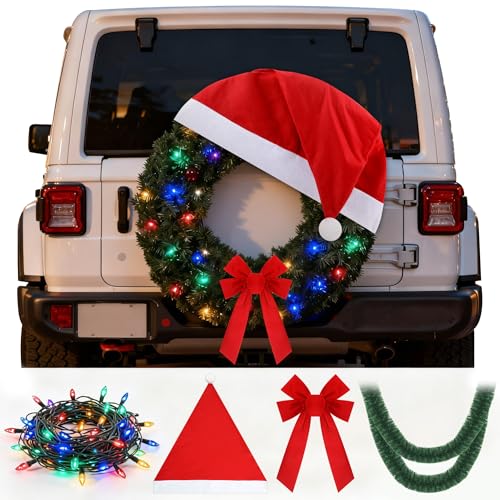 Suncalla Christmas Tire Decorations & Lights for Vehicles