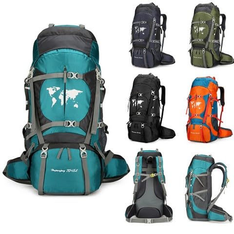 Duży plecak kempingowy 75 l, lekki trekking dla mężczyzn kobiet na zewnątrz duża pojemność alpinizm wodoodporny