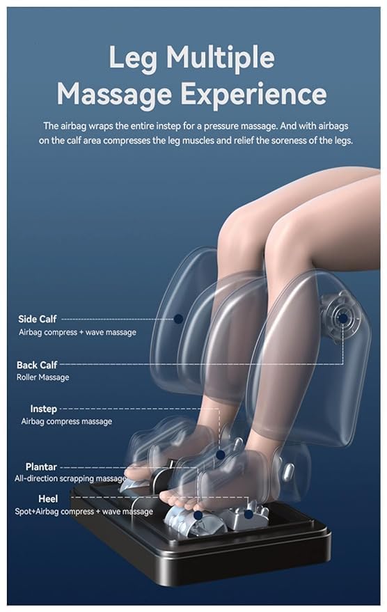 RELAXIFY Electric Massage Chair, Black, Contemporary Style, 4D Zero Gravity Massage, Heating & Foot Massage, Adult, Indoor Use, Relaxing RELAXIFY Electric Massage Chair, Black, Contemporary Style, 4D Zero Gravity Massage, Heating & Foot Massage, Adult, Indoor Use, Relaxing