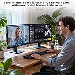 USB WiFi Adapter for PC WiFi Adapter 1800Mbps Max Speed 4 High-Gain PC WiFi Antennas Ultra-Long Range Signal Reception Wireless Wifi6 Adapter for Desktops & Laptops PC Dual-Network Card connectivity - Image 5