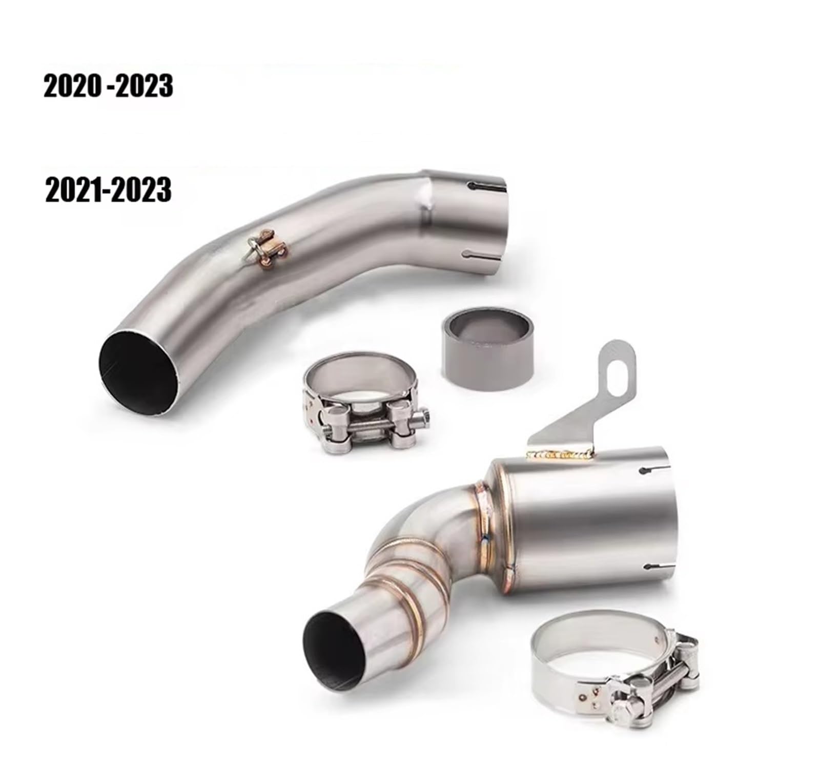 silencioso escape moto Para DUKE 125 250 390 Para Adventure Para RC390 | De escape de motocicleta silenciador modificado Moto 51mm tubo de enlace medio delantero(C)