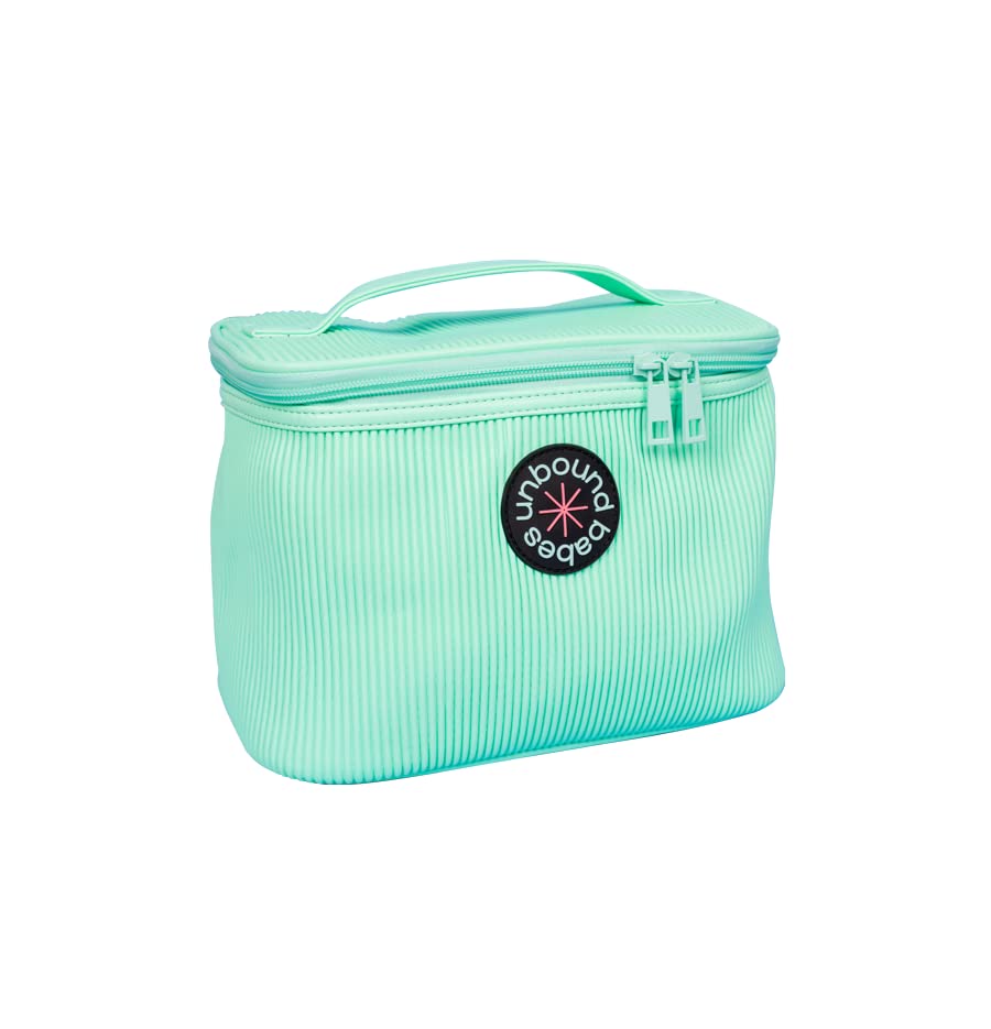 Unbound Storage Bag: Quality Pleated Travel Bag for Makeup and Toiletries (Sea), 5.56 liters