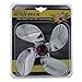 Bully CR-402L Chrome ABS Plastic Universal Fit Truck Propeller LED Brake Light Hitch Cover Fits 1.25