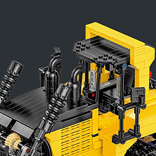 YaYashow Technik Bulldozer, RC Bulldozer Baufahrzeug mit APP & 2,4 GHz Fernbedienung, 1866 Klemmbausteine Bausatz… – Bild 7