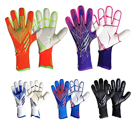 KFGISD, 5 Pares de Guantes de Portero de fútbol con Agarre Fuerte en Tallas 6/7/8/9/10 for niños, jóvenes y Adultos.,Guantes de Portero(10YARDS)