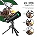 ESSLNB Telescopio Terrestre 20-60X80 Catalejo BAK4 Prism con Trípode Ajustable, Adaptador Se...