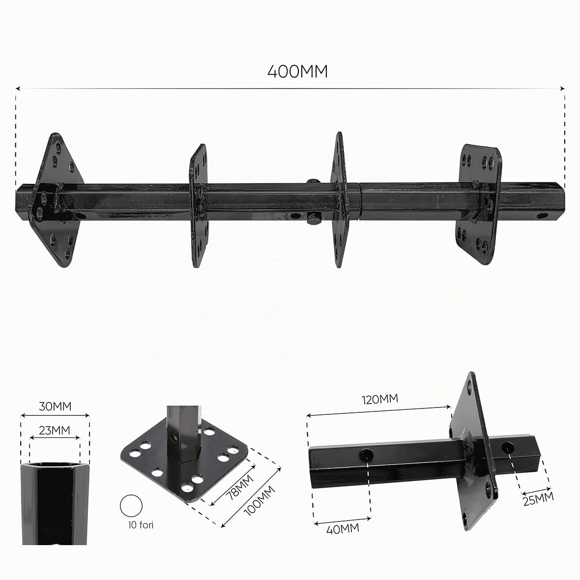Bricoferr Albero per fresa per motozappa - 16 lame