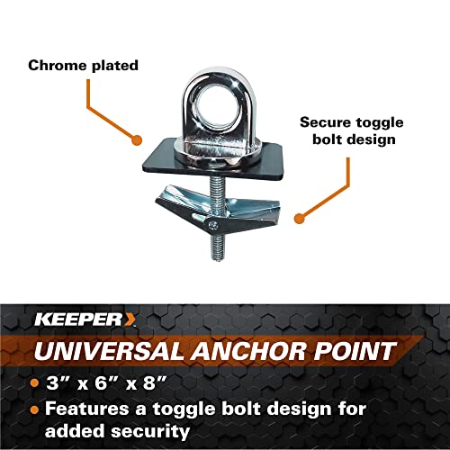 Keeper Hampton PROD 05649: kit de 2 puntos de amarre cromados 2