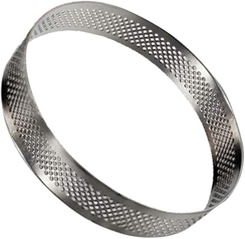 BESPORTBLE Anillo de tarta de acero inoxidable de 5.9 in con agujeros, anillos de postre, anillo de mousse para pastel, moldes de cocina, anillo de