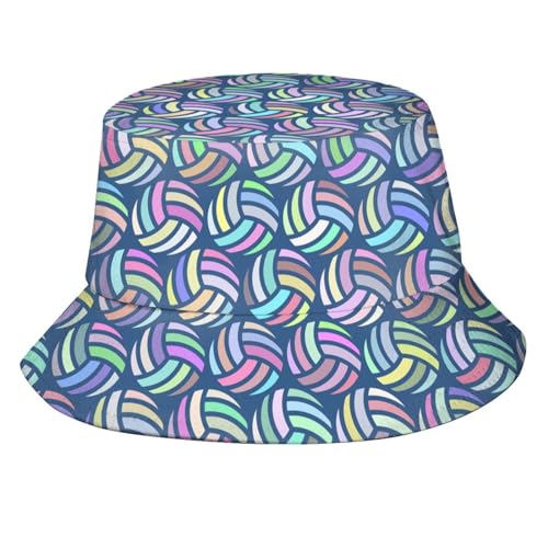 Pretty Volleyball Bucket Hat Packable Breathable Sun Hats
