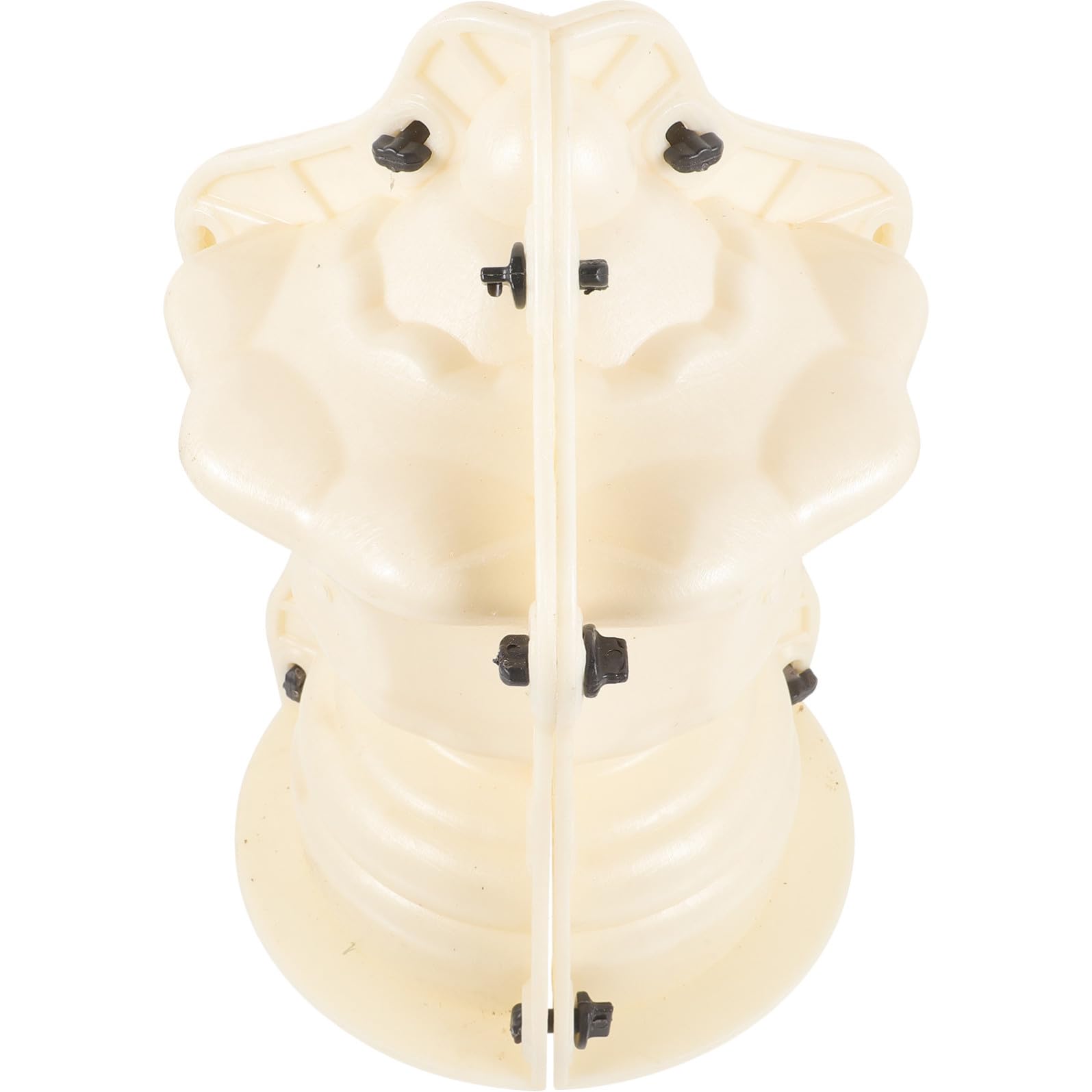Stampo per Colonna Romana in Plastico Beige Leggero Struttura Semplice, Modello a Sfera per Decorazioni Balcone e Recinzione in Comunità e Strade, per Appassionati di Fai-da-te